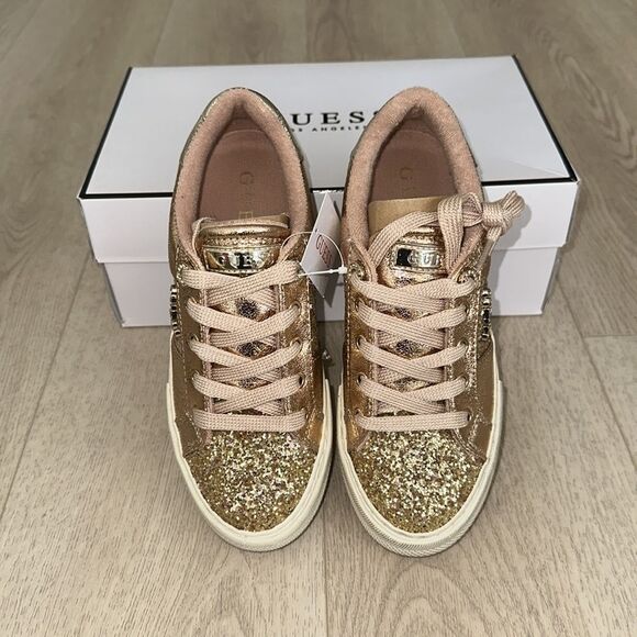 Gold glittered sneakers - Picture 8 of 15